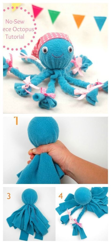 Octopus Craft, Perlengkapan Bayi Diy, Octopus Crafts, Diy Sy, Baby Toys Diy, Hanging Craft, Sewing Fleece, Homemade Toys, Baby Diy