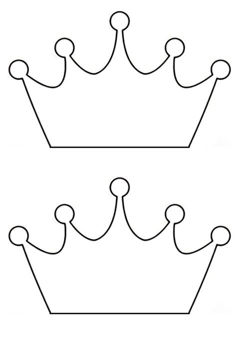 Printable Crown Template Free, Sunday School Coloring Sheets, School Stickers Labels, Crown Printable, Tea Party Games, Princess Crafts, Crown Template, Cupcake Queen, Princess Printables