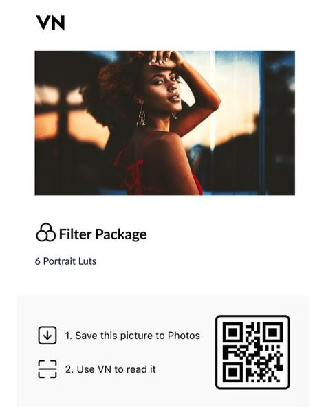 VN Code on Instagram: "📸Today's Lut template! Lut is very suitable for shooting portraits!" Vn Luts Qr, Vn Luts Qr Code, Vn Luts Code, Vn Filter Code, Vn Qrcode, Vn Preset, Vn Background, Vn Template, Vn Code