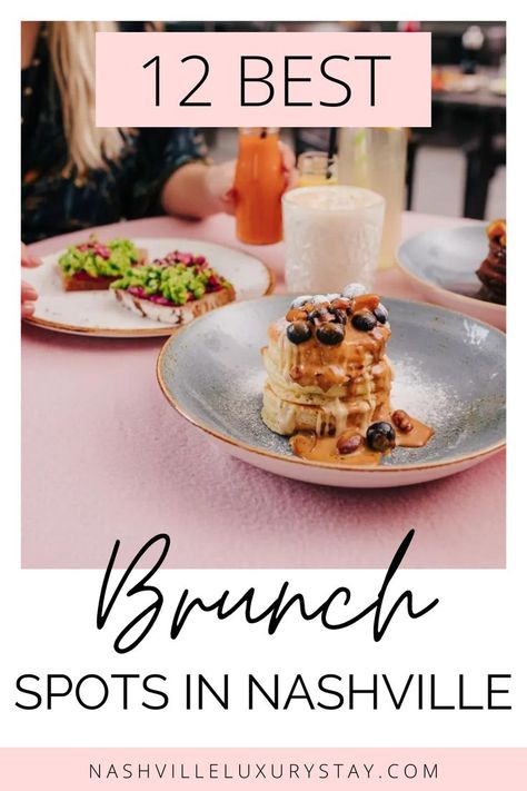 #travel #southerneats #southernbrunch Brunch Nashville, Brunch In Nashville, Nashville Breakfast, Places In Nashville, Nashville Brunch, Nashville Weekend, Nashville Food, Nashville Restaurants, Camping Inspiration