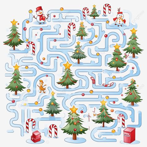 winter maze for children preschool christmas activity worksheet home schooling labyrinth game maze Maze Game Design Ideas, Maze Game Design, Christmas Puzzles For Kids, Christmas Maze, Labyrinth Game, Preschool Christmas Activities, Maze Worksheet, Activity Worksheet, Mazes For Kids