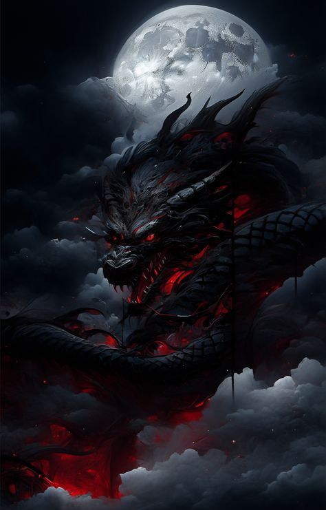 Demon Wallpaper Dark, Dark Dragon Wallpaper, Black Dragon Wallpaper, Demonic Dragon, Beautiful Demon, Black Serpent, Halloween Live Wallpaper, 30 Tattoo, Black Skulls Wallpaper