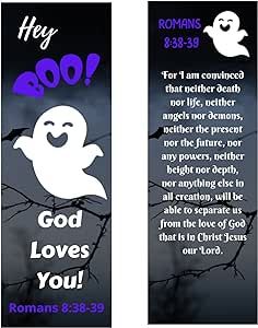 Bible Tracts, Romans 8 38 39, Halloween Alternatives, Ministry Gifts, Gospel Tracts, Romans 8 38-39, Jesus Loves Us, Uplifting Gifts, Hey Boo