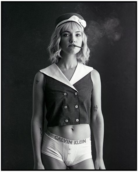 Violett Beane, Sailor Top, Black N White, The Cw, Actresses, Crop Tops, Navy, Photography, Women's Top