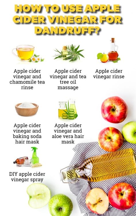 Apple Cider Vinegar For Dandruff, Vinegar For Dandruff, Apple Cider Vinegar Hair, Apple Cider Vinegar Hair Rinse, Diy Apple Cider, Home Remedies For Dandruff, Vinegar For Hair, Vinegar Hair Rinse, Cider Vinegar Benefits