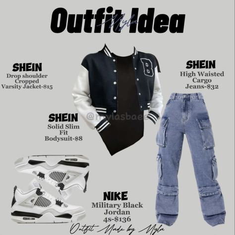 #outfitidea #jordan4s #shein #outfitmadebymyla Jordan 4 Outfit Women Baddie, Outfits With Jordan Retro 4, Outfit With Jordan 4, Jordan 4 Outfit Women, Jordan 4s Outfit, Jordan 4 Outfits, Jordan 4 Outfit, 4s Outfit, Styling Jordans