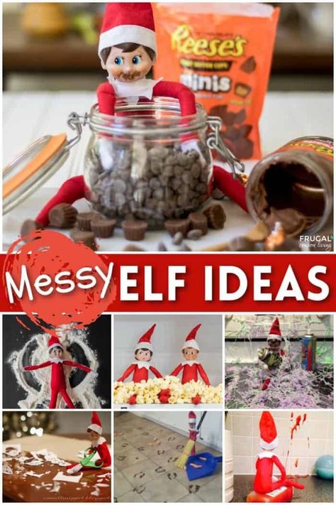 We have some sticky situations. If your child finds humor in a mess, try these Messy Elf on the Shelf ideas to create a laugh. New Elf on the Shelf ideas daily plus free Elf on the Shelf printables. #FrugalCouponLiving #ElfontheShelf #ElfontheShelfIdeas #ElfIdeas #funnyelfideas #funnyelfontheshelf #elfprintables #freeelfprintables #printables #freeprintables #ElfonaShelf #ScoutElfIdeas Easy Messy Elf On The Shelf Ideas, Elf On Shelf Messy Ideas, Elf On Shelf Food Ideas, Elf On The Shelf Ideas Messy Funny, Elf Messy Ideas, Messy Elf On The Shelf Ideas Funny, Elf Mess Ideas, Messy Elf Ideas, Elf On The Shelf Messy Ideas