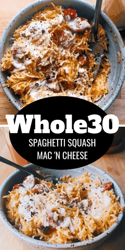 Paleo Noodles, Mini Hotdogs, Whole30 Recipe, Paleo Pasta, Paleo Menu, Parmesan Cheese Sauce, Whole30 Dinners, Whole 30 Diet, Spaghetti Squash Recipes