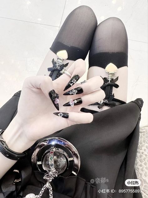 Jirai Nails, Jirai Kei Nails, Jira Kei, Landmine Girl, Dolly Wink, Kei Outfits, Devil Inspired, Girly Kei, Cult Party Kei