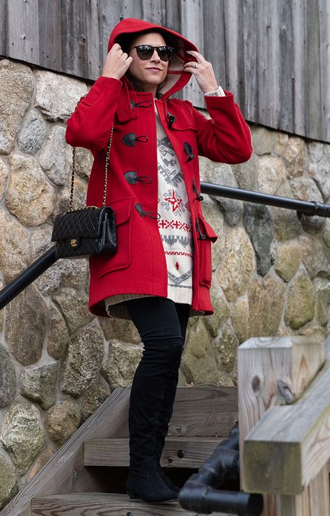 Duffle Coat, Connecticut, Fashion Blog, Burberry, Red