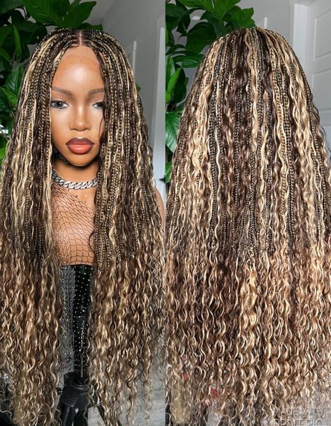 Unleash Your Inner Goddess: Introducing our Luxurious and High-Quality 100% Brazilian Human Hair BohoGoddess Closure Unit in an Array of Bold & Beautiful Shades. Color 4/27 Mix is shown. The link to this unit is in the comment section. #bohostyle #bellahaircrownz #wigs Godness Braids, Bella Hair, Human Braiding Hair, Inner Goddess, Brazilian Human Hair, Braided Hairstyles, Human Hair, Boho Fashion, Wigs