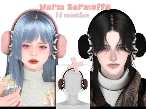 The Sims Resource - Warm Earmuffs Ts4 Cc Earmuffs, Sims 4 Cc Winter Accessories, Sims Cc Earmuffs, The Sims 4 Cc Hair Clips, Sims 4 Cc Aesthetic Accessories, Sims 4 Cc Earmuffs Patreon, Ts4 Earmuffs, Sims Resource Accessories, Sims 4 Cc Accessories Headphones