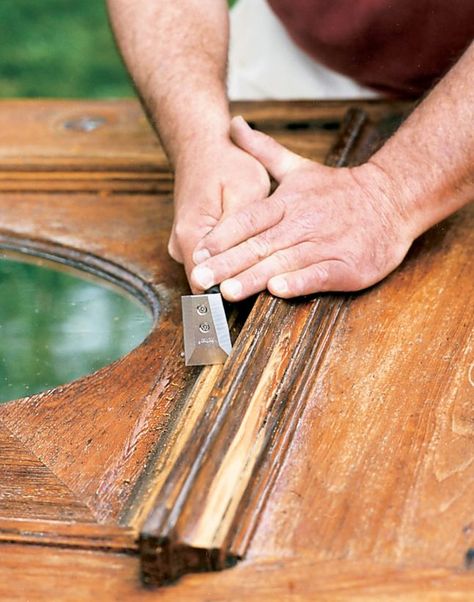 How to Refinish a Door - This Old House Refinish Door, Wood Front Door, Old Wood Doors, Old Wooden Doors, Wood Entry Doors, Wood Exterior Door, Pine Doors, Wood Front Doors, Wooden Front Doors