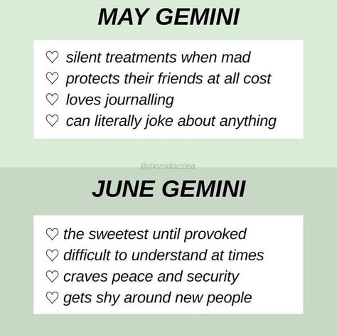 THE GEMINI TALE on Instagram: “May or June ? ♊ #TheGeminiTale” May Gemini And June Gemini, May Vs June Gemini, Gemini Username Ideas, June Gemini Quotes, Gemini With Other Signs, Gemini As A Person, May Gemini Vs June Gemini, Gemini Quotes Personality, Gemini Zodiac Facts