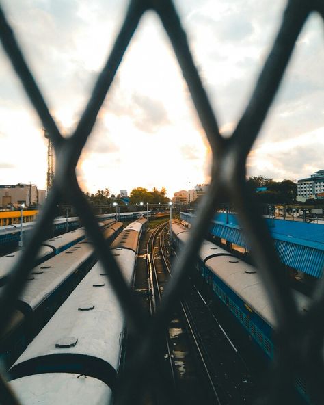 Railway station at Kerala Southern Railways, Kochi, Railway Station, Kerala, Places To Visit, Lake, Water, Photography, Quick Saves