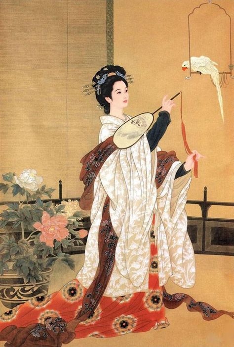 bai mundan, a korean goddess of love Chinese Beautiful, Chinese Illustration, Art Chinois, Chinese Brush Painting, Chinese Paintings, Chinese Brush, Ancient Beauty, Chinese Fashion, Tang Dynasty