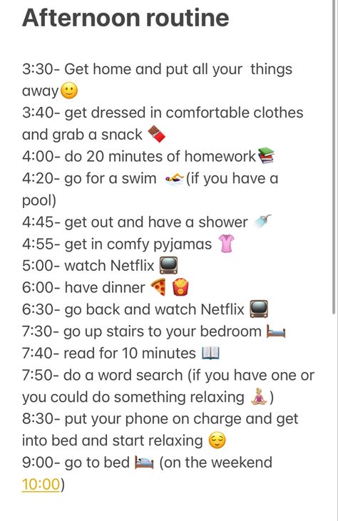 Afternoon Routine, School Night Routine, Morning Routine School, After School Routine, Morning Beauty Routine, Pampering Routine, Have A Shower, Evening Routine, Night Time Routine