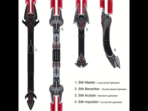 Lightsaber Concept, Armor Template, Star Wars Clones, Sith Lightsaber, Lightsaber Design, Star Wars Light, Sabre Laser, Sith Empire, Star Wars Sith