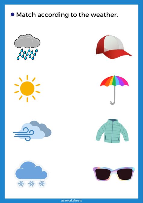 Types Of Weather Worksheet, Weather Worksheets Preschool Free Printables, Season Worksheets For Kids, Weather Worksheets For Kids, Season Worksheet, Weather Quiz, Weather Flashcards, Worksheets For Toddlers, Weather For Kids