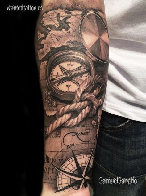 H Tattoo, Map Tattoos, Marvel Tattoos, Forearm Tattoo Design, Forearm Sleeve Tattoos, Cool Forearm Tattoos, Nautical Tattoo, Cat Tattoos, Tattoos Geometric