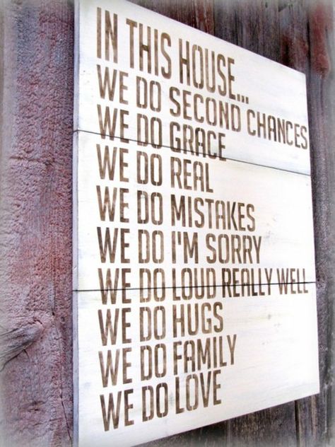 Home Veranda Interiors, Big Letter, In This House We, In This House, House Rules, Family Wall, E Card, Quotable Quotes, Do Love