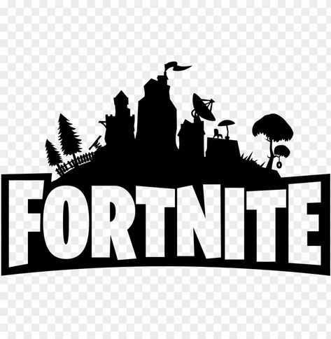 Fortnite Logo Printable, Fortnite Printables Free Images, Fortnite Tumbler, Fortnite Logo, Black And White Png, 9th Birthday Cake, Logo Black And White, Birthday Logo, Logo Transparent