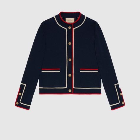 Gucci Knitwear, Gucci Cardigan, Estilo Preppy, Cardigan Fashion, Knitwear Design, Sweater Design, Fashion Mode, Jumpers And Cardigans, Preppy Style