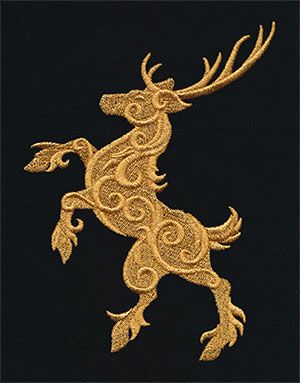 Crest Tattoo, Heraldry Design, Stag Design, Work Pattern, Embroidered Canvas, Medieval Knight, Applique Embroidery Designs, Free Machine Embroidery Designs, Gold Work