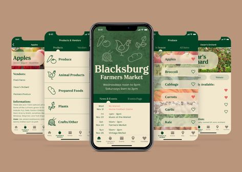 Farmers Market projects | Photos, videos, logos, illustrations and branding on Behance Farmers Market Logo, Plant App, Food Logo Design Inspiration, App Design Layout, Wine Logo, Logo Design Inspiration Creative, Beautiful Logos Design, Food Graphic Design, Ui Design Inspiration