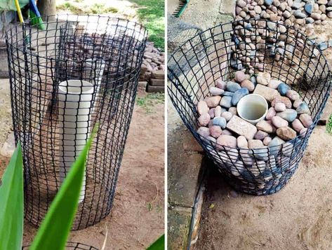 Gabion Planters, Gabion Cages, Mexican Beach Pebbles, Rock Planters, Porch Uk, Front Porch Ideas Australia, Farmhouse Front Porches, Front Porch Ideas Curb Appeal, Front Porch Ideas For Mobile Homes