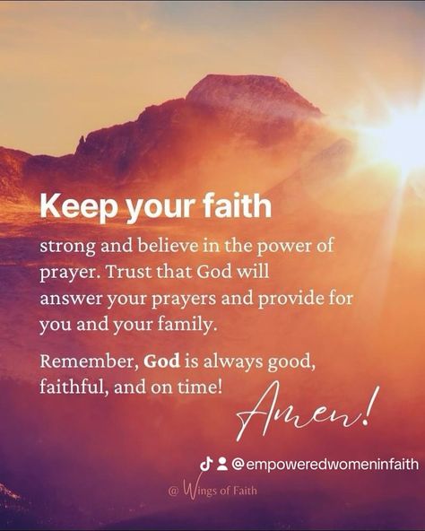 Always have faith in the Lord. At times it is hard but believing in Him is more powerful than our own understanding 🫶🏼 Never stop praying even on your good days. #faith #christians #hope #prayer #strong #faithful #god #jesus #trustgod Never Stop Praying, Faithful God, Strong Faith, Power Of Prayer, Have Faith, God Jesus, Inner Strength, Trust God, The Lord