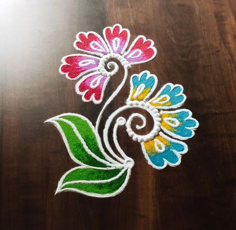 Best 25+ Rangoli For Diwali 12 Rangoli Designs With Less Colours, Simple Colour Kolam Designs, Simple Rangoli With Colours, Simple Colour Rangoli Designs, Simple Daily Rangoli Designs, Free Hand Rangoli Designs With Colours, Small Rangoli Design For Daily, Colour Rangoli Designs, Daily Rangoli Designs Easy