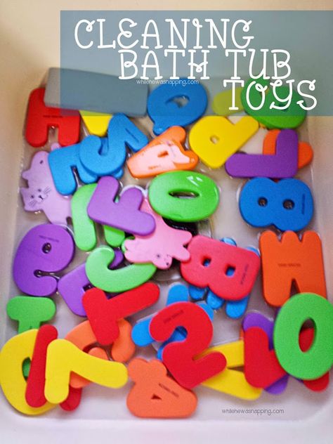 Cleaning bath toys is important to prevent mold and other icky bacteria and germs from infesting your tub time. How To Clean Bath Toys, Bath Tub Toys, Cleaning Bath Toys, Doterra Cleaning, Kids Bath Toys, Tub Toys, Cleaning Methods, Tub Time, Baby Bath Time