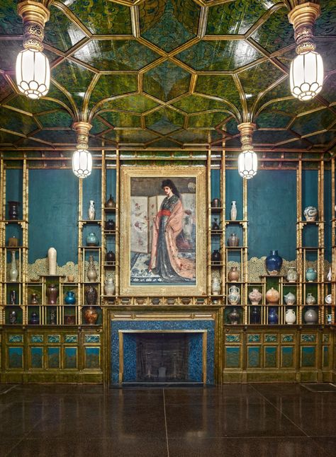 Whistler’s 'Peacock Room' Open After Weeks of Restoration | At the Smithsonian | Smithsonian Magazine The Peacock Room, Peacock Room, James Abbott Mcneill Whistler, James Mcneill Whistler, The Peacock, Smithsonian Institution, First Art, Victoria And Albert, Whistler