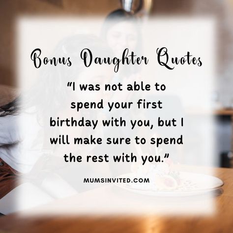 55 Bonus Daughter Quotes (+ Images) Bonus Daughter Birthday Quotes, Happy Birthday Bonus Daughter, Bonus Daughter Quotes, Birthdays Quotes, New Month Quotes, Mom Quotes From Daughter, Bonus Daughter, Mother Daughter Bonding, Birthday Quotes For Daughter