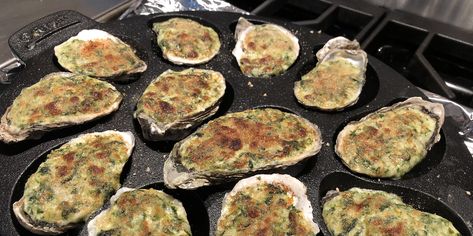 Rockin' Oysters Rockefeller Recipe | Allrecipes Oysters Rockefeller Recipe, Rockefeller Recipe, Oysters Rockefeller, Grilled Oysters, Oyster Recipes, Classic Dishes, Appetizer Dips, Fish Dishes, Seafood Dishes