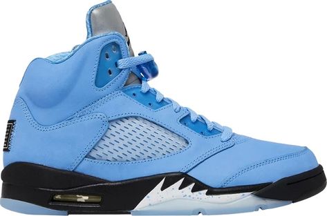 Buy Air Jordan 5 Retro SE 'UNC' Sample - DV1310 401 1195485 SZ | GOAT CA Campus Adidas, Unc University, Nike Air Jordan 5, Blue Jordans, Sneakers Vans, Jordan 5 Retro, Air Jordan 5 Retro, Tar Heels, Air Jordan 5