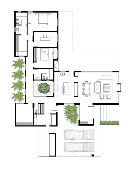 T Shape House Plans, 3 Bedroom Home Floor Plans Modern, House Plans 1 Floor, 200m2 House Floor Plans, Patio House Plans, 3 Bedroom Modern House, Modern Home Plans, 3 Bedroom Home Floor Plans, One Floor House Plans