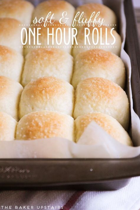 Soup Rolls, One Hour Rolls, Burger Rolls, Mini Breads, Fluffy Rolls, Bread Rolls Recipe, Yeast Rolls, Dinner Rolls Recipe, Bread Bun