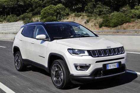 New Jeep Compass Officially Launched In Europe [38 Photos] | Carscoops Small Jeep Cars, White Jeep Compass Aesthetic, Carros Jeep, Small Jeep, Jeep Covers, White Suv, Auto Jeep, Ford Jeep, Car Jeep