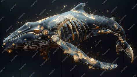 Premium Photo | Whale skeleton made of gold and wood Whale Skeleton, Stationery Templates, Poster Maker, Business Card Maker, Flyer Maker, Card Banner, Poster Invitation, Presentation Template Free, Cartoon Clip Art