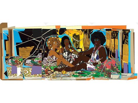 How Mickalene Thomas Is Ushering in a New Wave of Contemporary Art | Arts & Culture | Smithsonian Magazine Mickalene Thomas, Seattle Art Museum, Iconic Artwork, Seattle Art, Contemporary Modern Art, Black Artists, Artist Painting, New Wave, American Artists