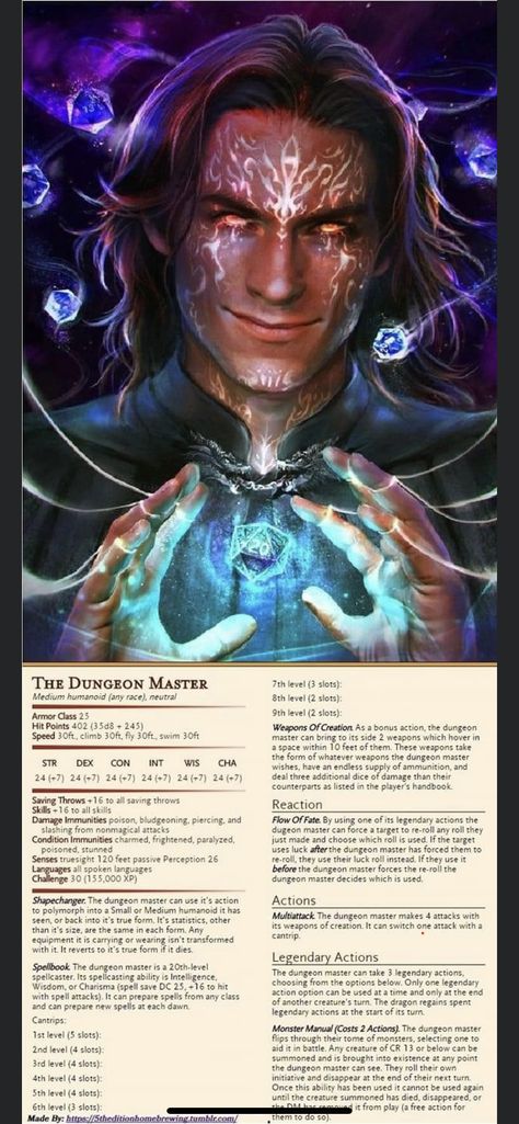 Dnd Homebrew Monsters Cr 30, Druidic Focus Ideas Dnd, Cr 30 5e, Dnd Dungeon Master Art, Dnd Monsters Art, Stat Block 5e, Dnd Monster Art, Dnd Homebrew Items, Dungeon Master Art