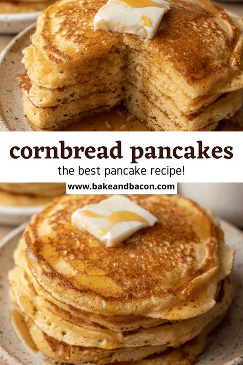 Cornbread Pancakes Corn Muffin Pancakes, Cornbread Mix Pancakes, Cornbread Pancakes Easy, Cornbread Pancakes Jiffy, The Best Homemade Pancakes, Cornmeal Pancakes Pioneer Woman, Pancakes With Cornmeal, Jiffy Cornbread Pancakes, Sweet Corn Pancakes