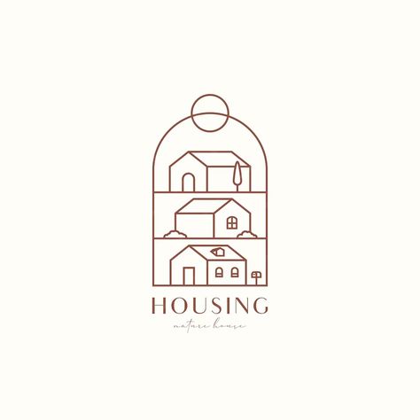 Premium Vector | Village house line art outline boho hipster logo vector illustration House Line Art, Village Logo, Art Outline, Hipster Logo, Art Village, House In Nature, House Logo, Logo Identity, House Vector