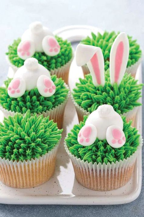 Yummy Easter Desserts, Easter Bunny Cupcakes, Easy Easter Desserts, Bunny Cupcakes, Easter Sweets, Easter Desserts, Easter Desserts Recipes, Cupcakes Decorados, Easter Baking