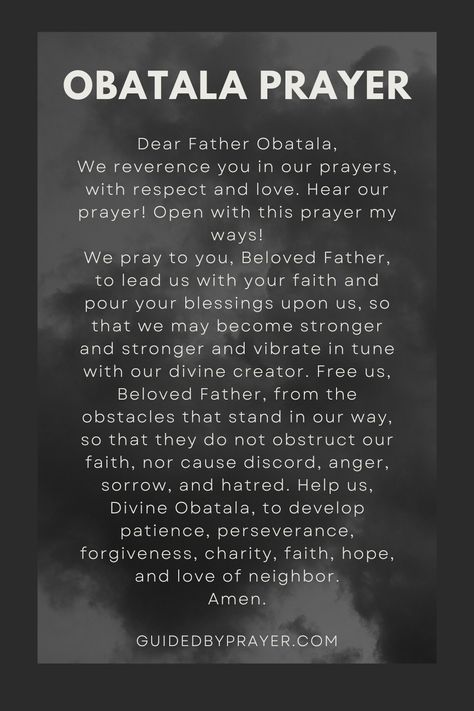 Ifa Prayers, Orisha Prayers, Yoruba Spirituality, Ancestors Prayers, Orishas Deities, Ifa Spirituality, Goddess Oya, Oshun Prayer, Orisha Obatala