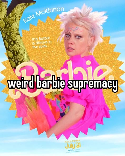 Weird Barbie, Barbie Halloween Costume, Whisper Memes, Barbie Halloween, Kate Mckinnon, Barbie Fashionista, Sponsored Content, Love Her, Memes