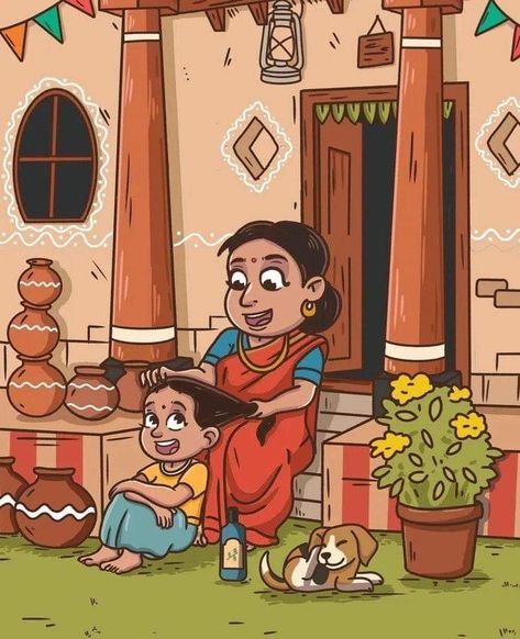 Childhood Memories കുട്ടിക്കാലം Memory Drawing, Memories Art, Childhood Memories Art, Kids Journal, Unique Paintings, Hand Art Drawing, Hand Art, Art Drawing, Childhood Memories