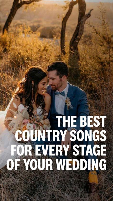 Country Wedding Music Ceremony, Country Wedding Songs Ceremony, Country Music Wedding Playlist, Wedding Processional Songs Country, Popular Wedding Songs Playlists, Wedding Party Entrance Songs Country, Prelude Songs For Wedding, Wedding Music Country, Best First Dance Songs Wedding Country